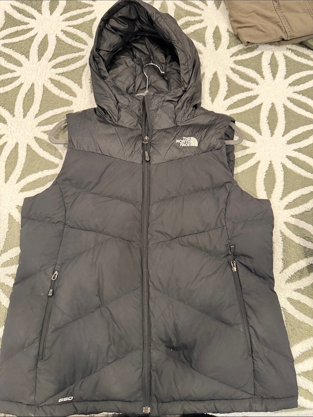 The North Face Women's Black Quilted Hooded Puffer Vest